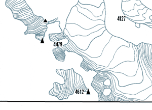 Прорисованы ледники