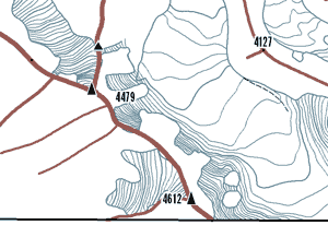 Прорисованы хребты