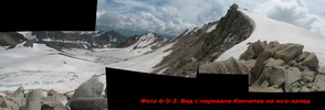 Вид с перевала Кокчетав на юго-запад Вид с перевала Кокчетав на юго-запад