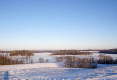 06.01.2008. Вид на оз. Каменное с высокого холма южного берега.